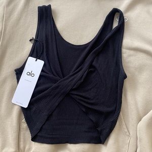Alo ribbed crop tank